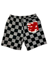 Load image into Gallery viewer, RACING BLACK SWIM TRUNKS
