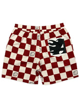 Load image into Gallery viewer, RACING RED SWIM TRUNKS
