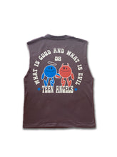 Load image into Gallery viewer, 50% ANGEL 50% DEVIL NO SLEEVES - DARK BROWN

